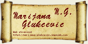 Marijana Glukčević vizit kartica